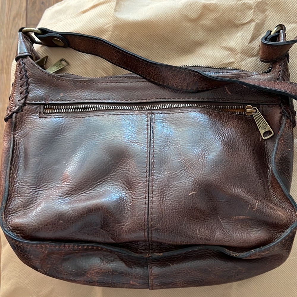 Patricia Nash, Dark Brown Leather Tassel Purse Gem